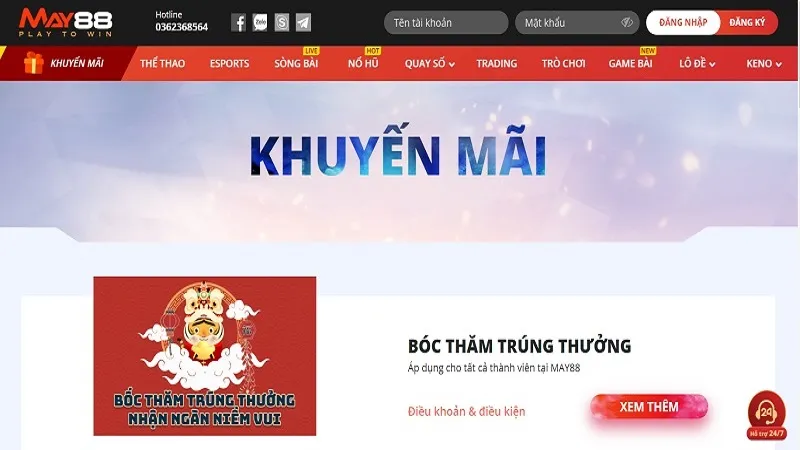 Thưởng tiền mặt hàng tuần